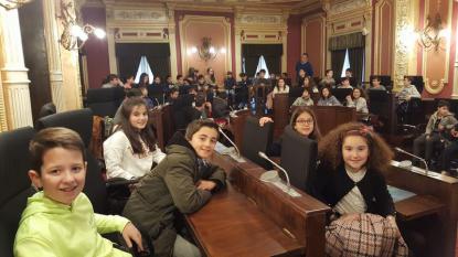 Visita al Saln de Plenos de 5 de Primaria - Foto 6