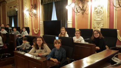 Visita al Saln de Plenos de 5 de Primaria - Foto 5