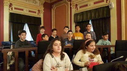 Visita al Saln de Plenos de 5 de Primaria - Foto 8