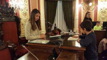 Visita al Saln de Plenos de 5 de Primaria - Foto 18