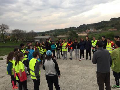 Os alumnos de 4 de ESO no Camio De Santiago. - Foto 1